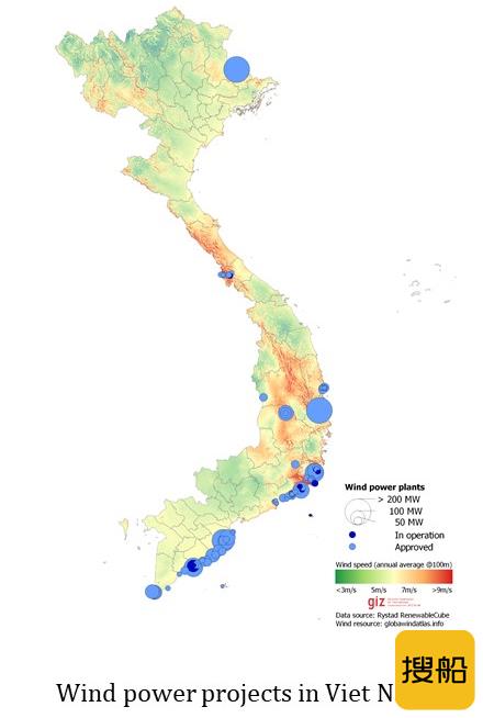 越南规划91个风电项目清单总计698gw