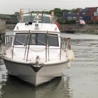 出售2018年造14米10人内河玻璃钢交通船