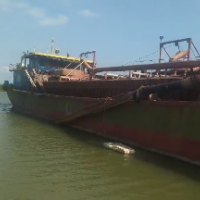 出售2003年造770吨内河自吸自卸沙船 皮带船