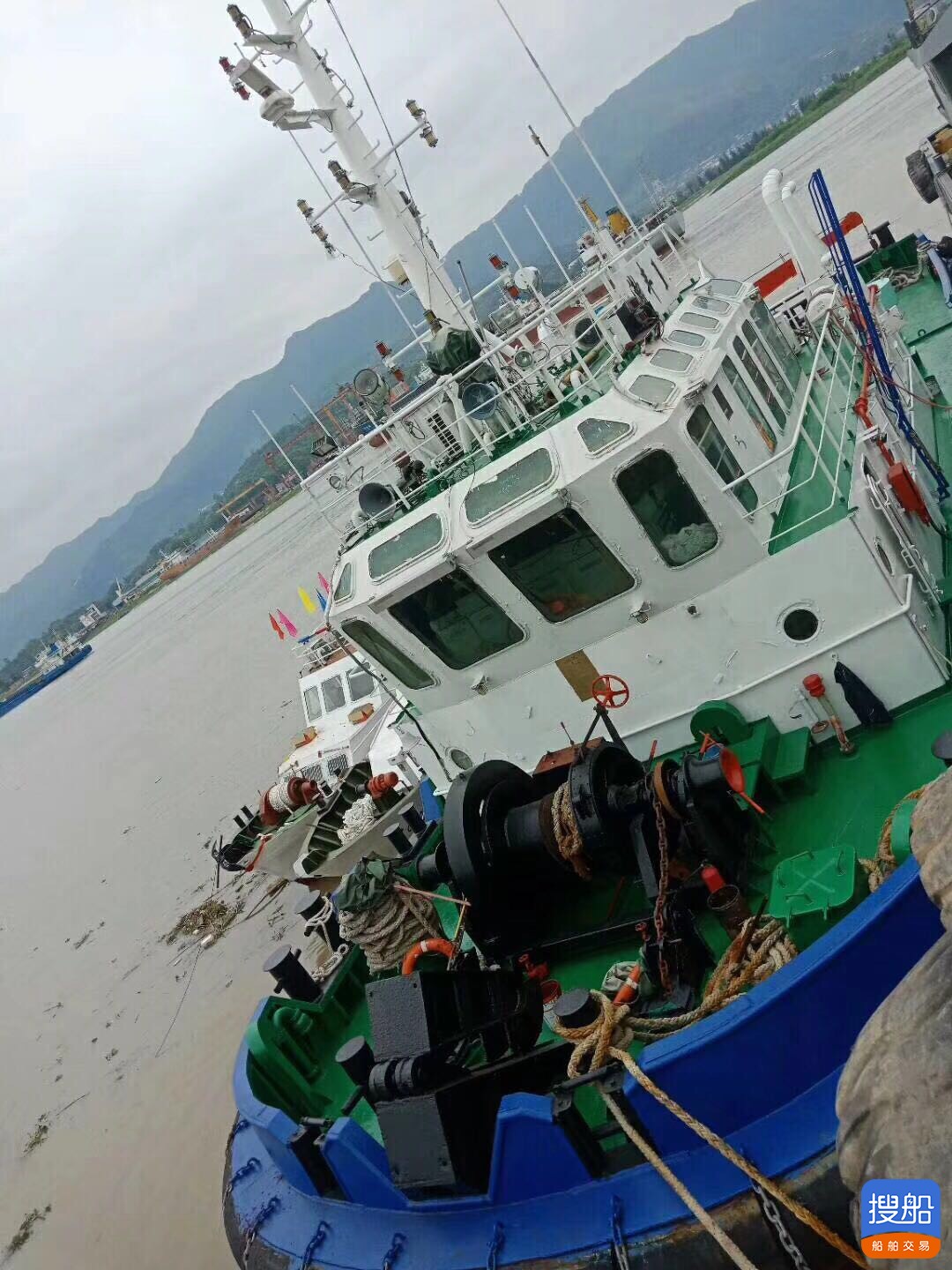 出售沿海1300马力推拖起锚拖轮