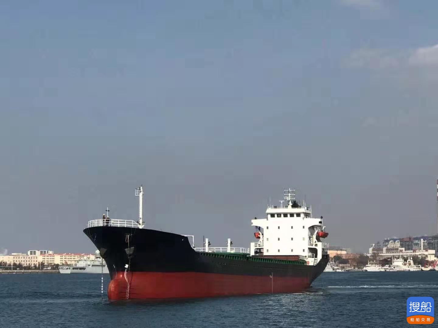 出售2005年造5800吨双底双壳近海干货船