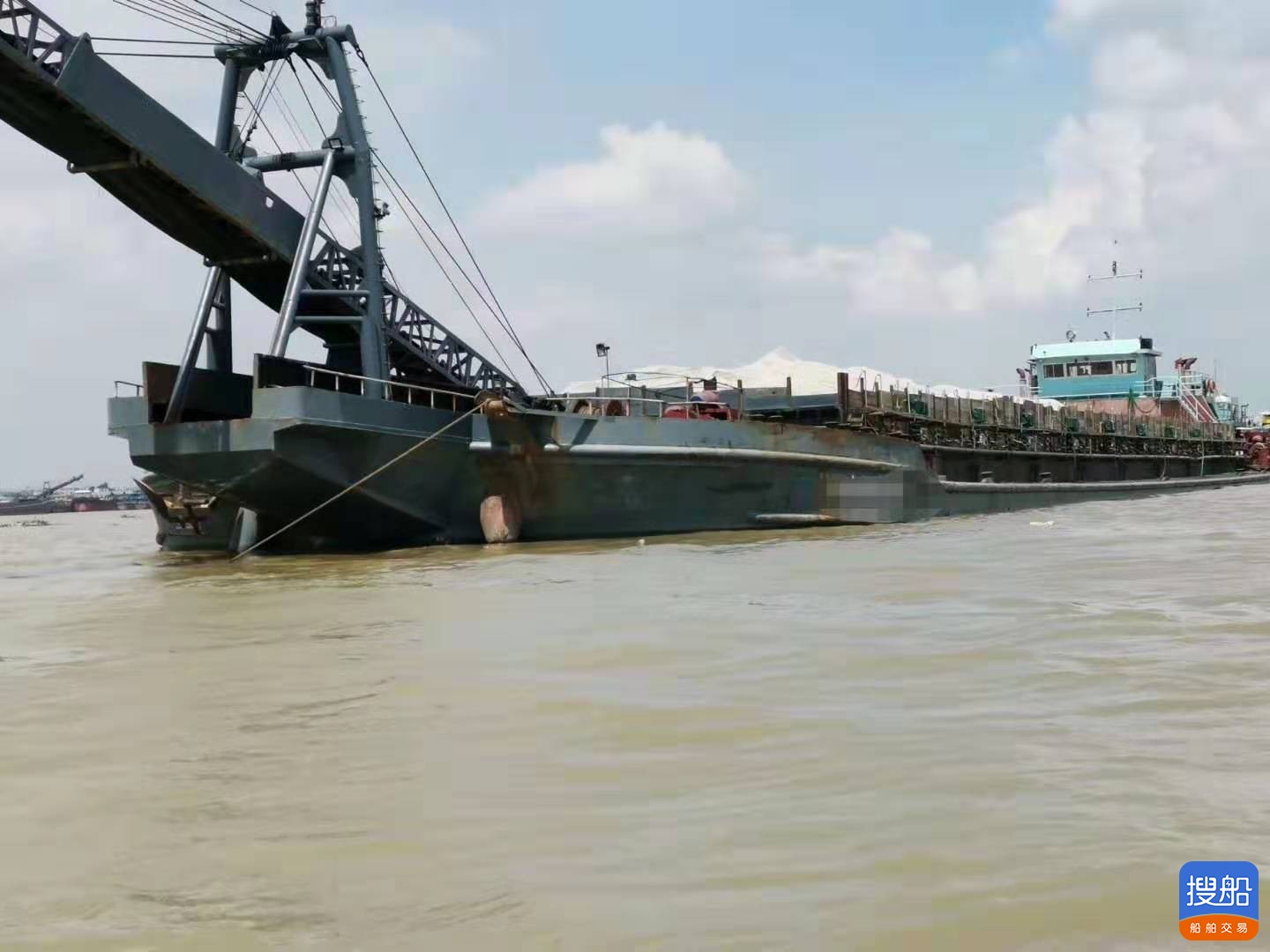 出售2016年造实装6000吨沿海自卸皮带砂船