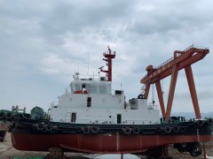 华海重工建造4000hp全回转拖船参加-宁德市海上综合应急演练