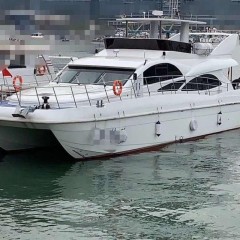 出售2019年造18.95米90人沿海玻璃钢双体普通客船图1