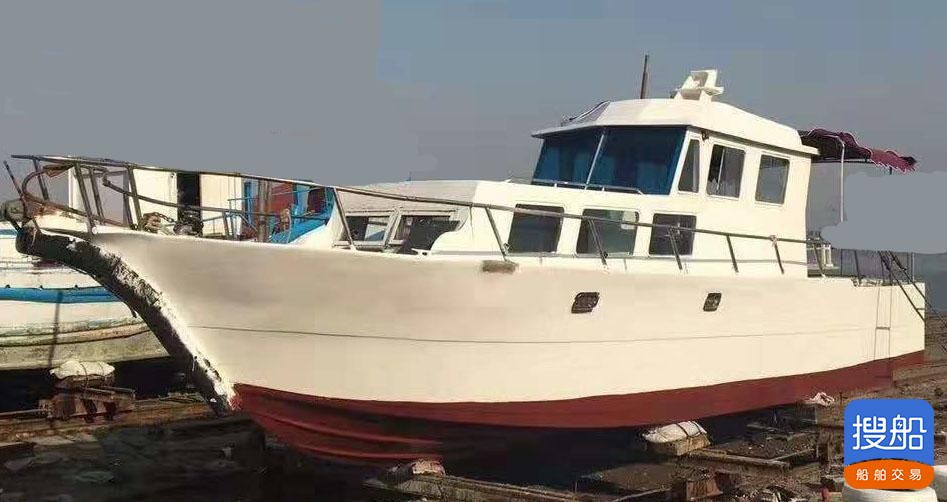 出售2015年造12米二手玻璃钢钓鱼船