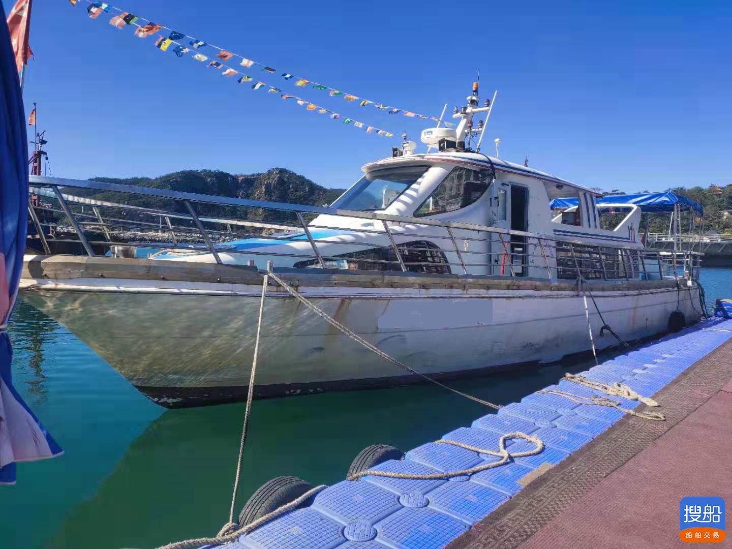 售：2008年沿海16米玻璃钢游艇