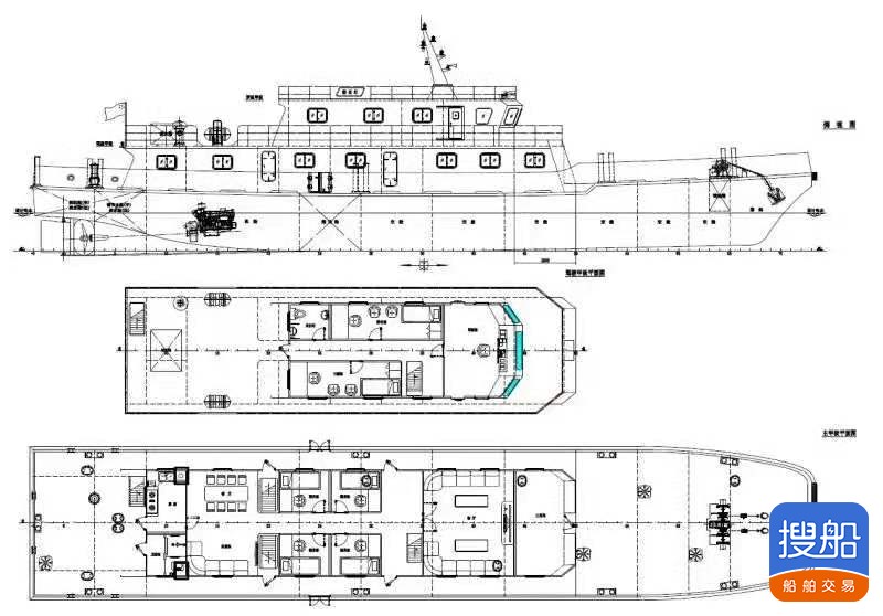 出售2019年造38.38米近海钢制交通船