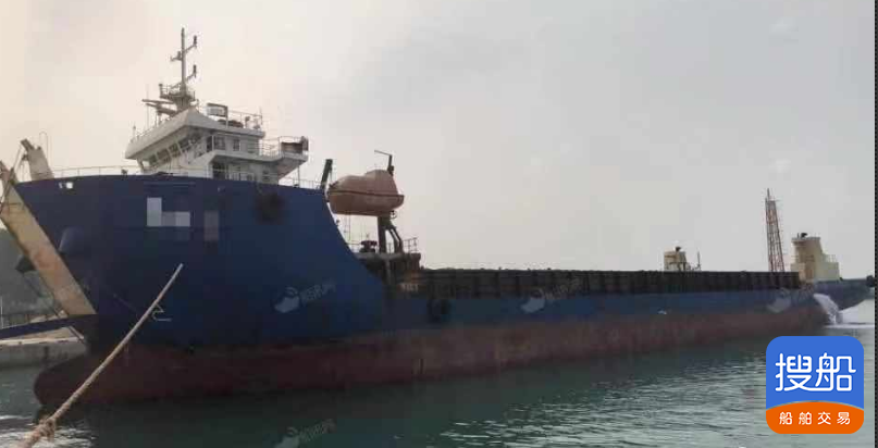 售2016年浙江造5121吨甲板货船