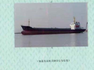 售：2019年近海5159T散货船