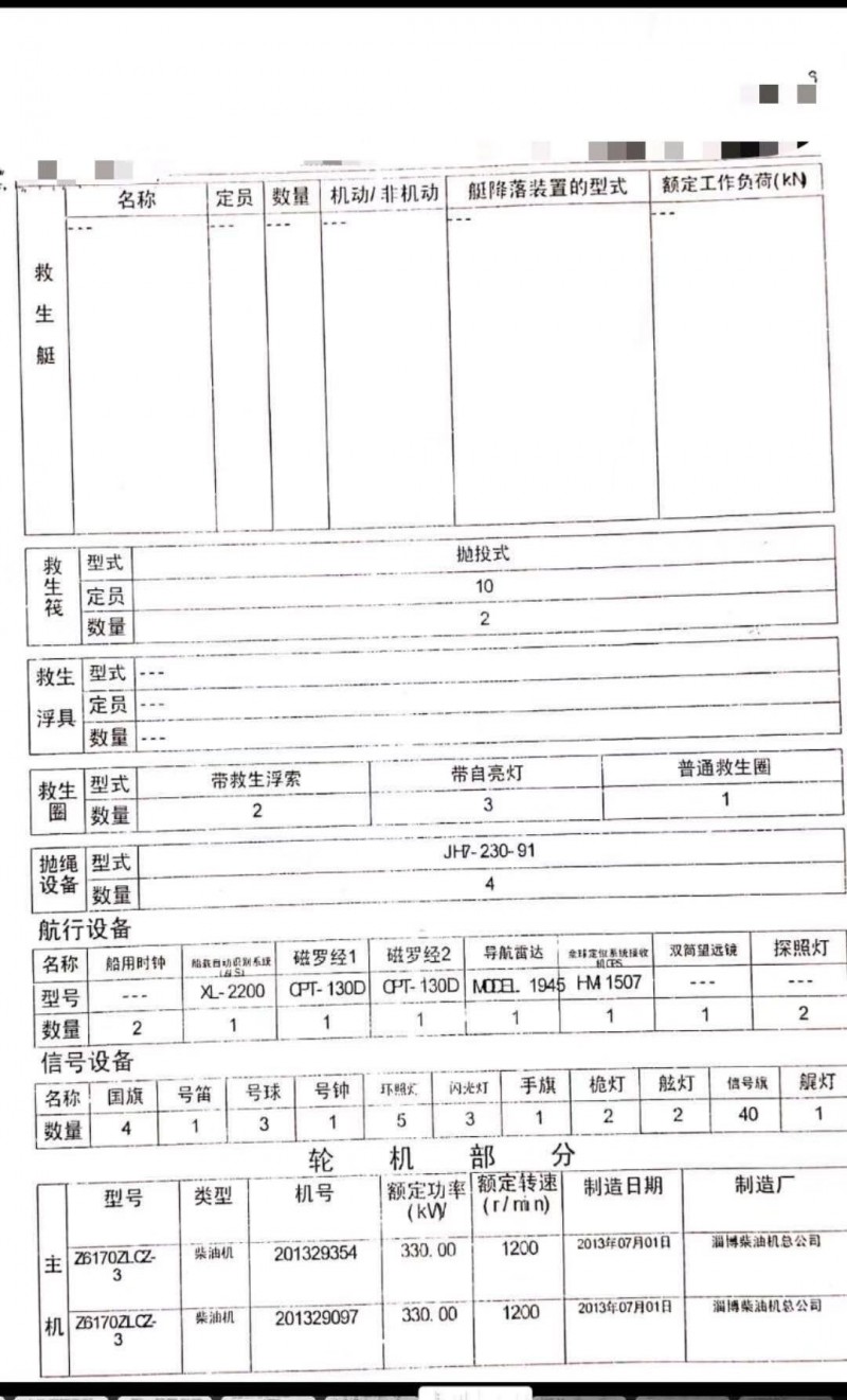 出售1250吨甲板船