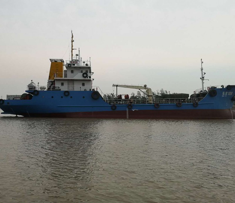 出售510吨海上污油回收溢油应急清污船