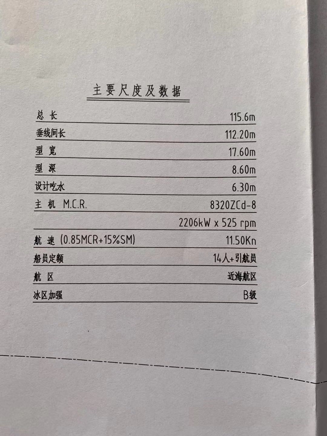 出售7800吨散货船