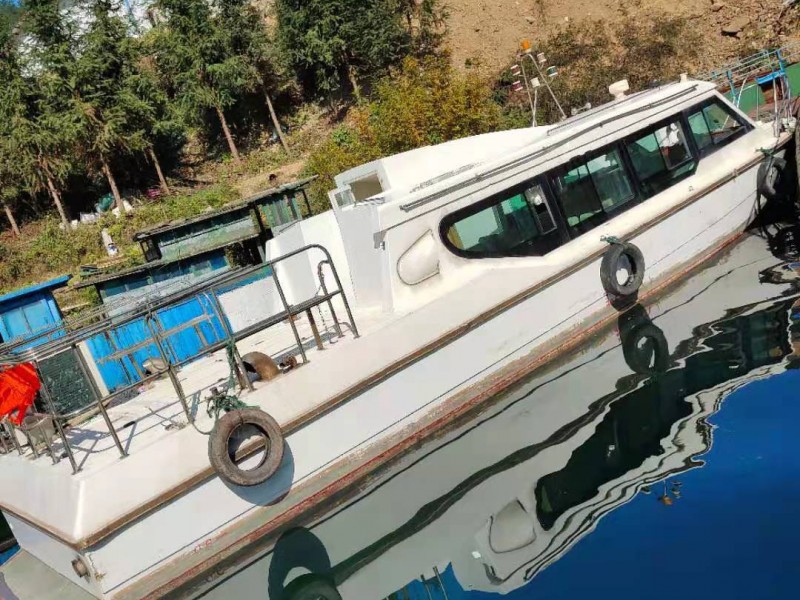出售2016年造13.8米内河玻璃钢交通船