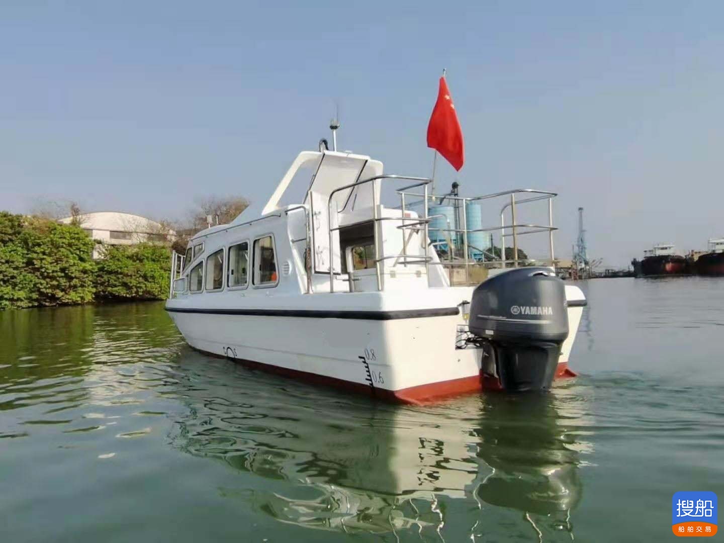 出售2015年造8.59米沿海玻璃钢交通船