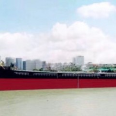 出售4300吨沿海自卸砂船图2