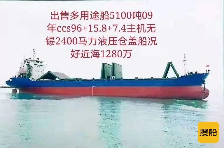 出售5100吨多用途船