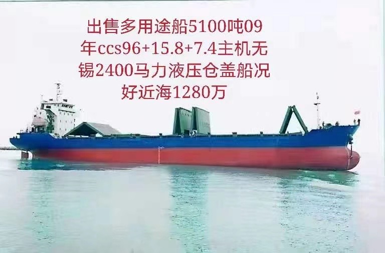 出售5100吨多用途船