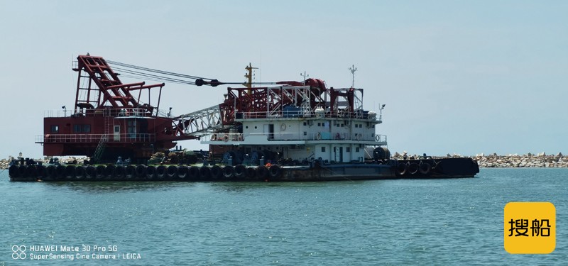 出售1974年造沿海100吨非自航抓斗挖泥起重船