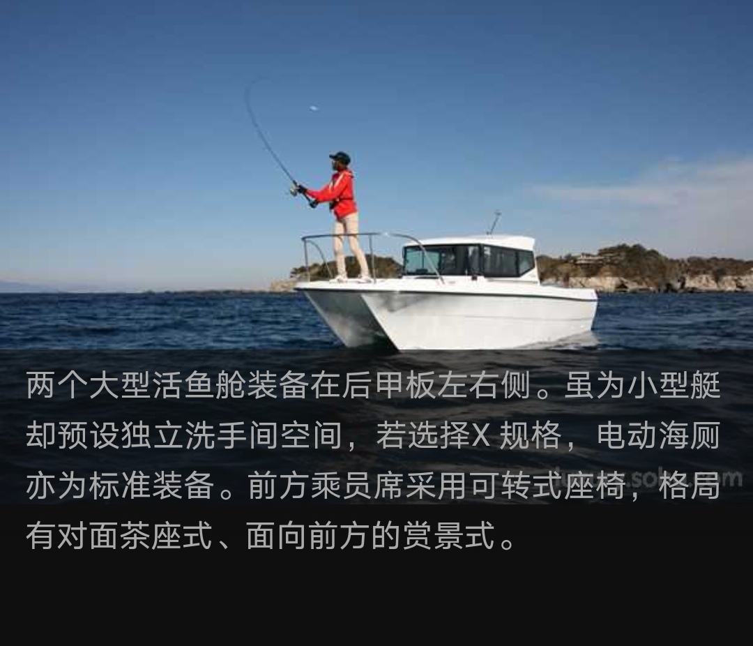 2013款日产SUNCAT245CS双体钓鱼艇