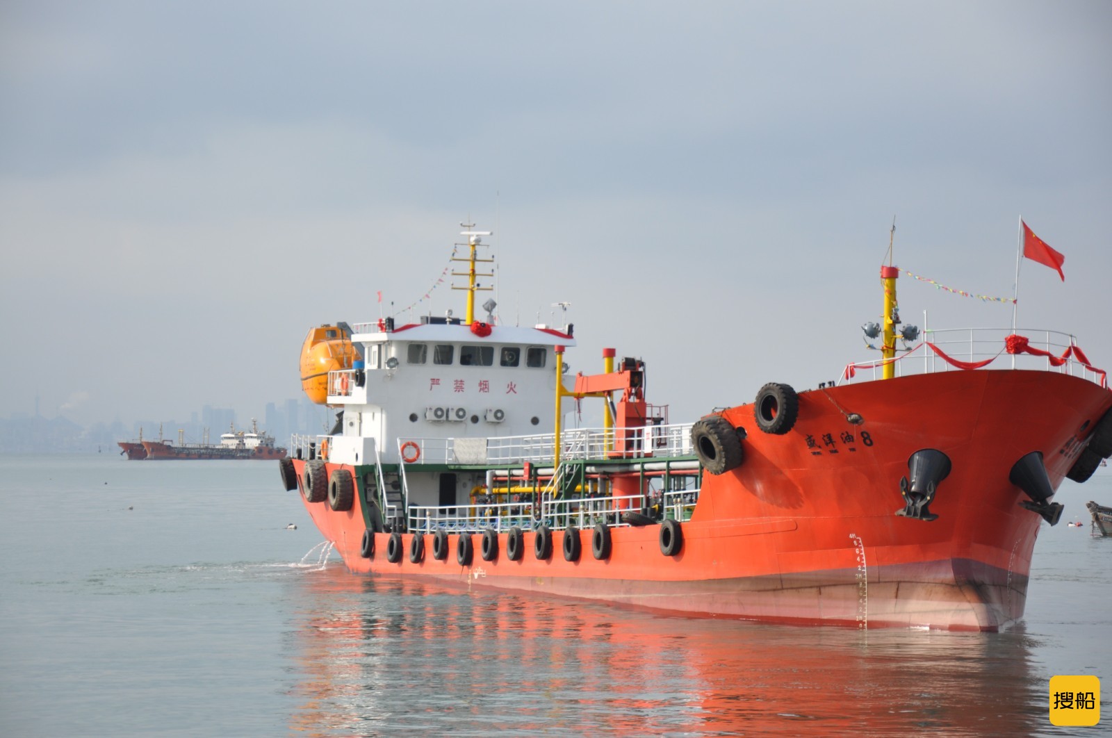 大连盛洋溢油应急污油水回收船接收船盛洋油8