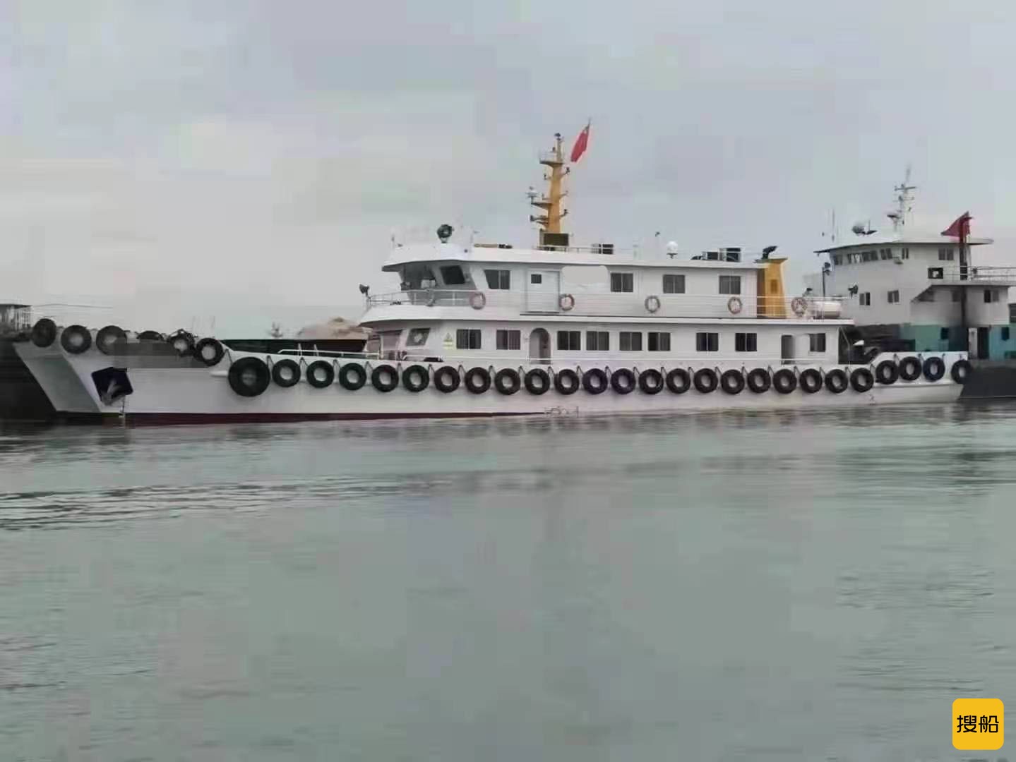 出售2016年造40.2米近海双体钢质交通船