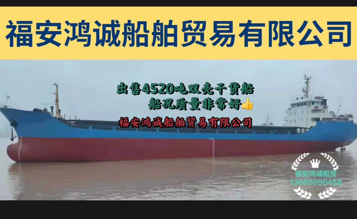出售4520吨双壳干货船