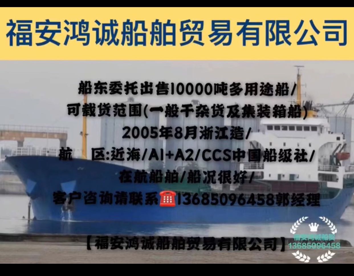 出售10000吨多用途船