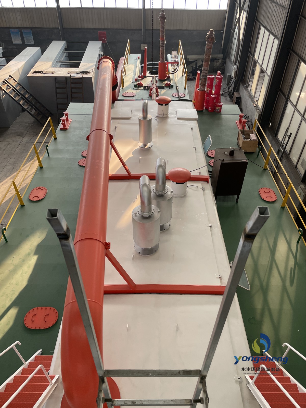 4500方环保绞吸式挖泥船康明斯机器挖深15米排距2000米