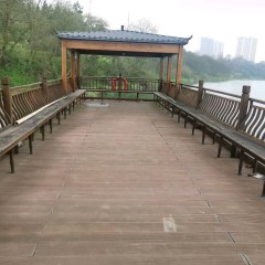 玻璃钢实木景观船出售图4