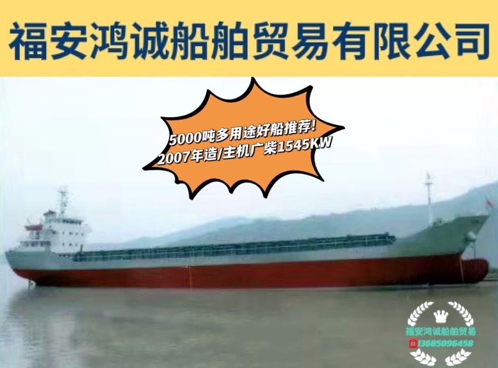 出售2007年造5000吨多用途船