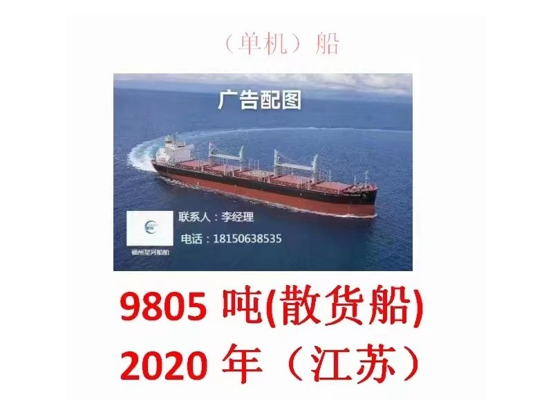 出售.9805吨散货船（单机)
