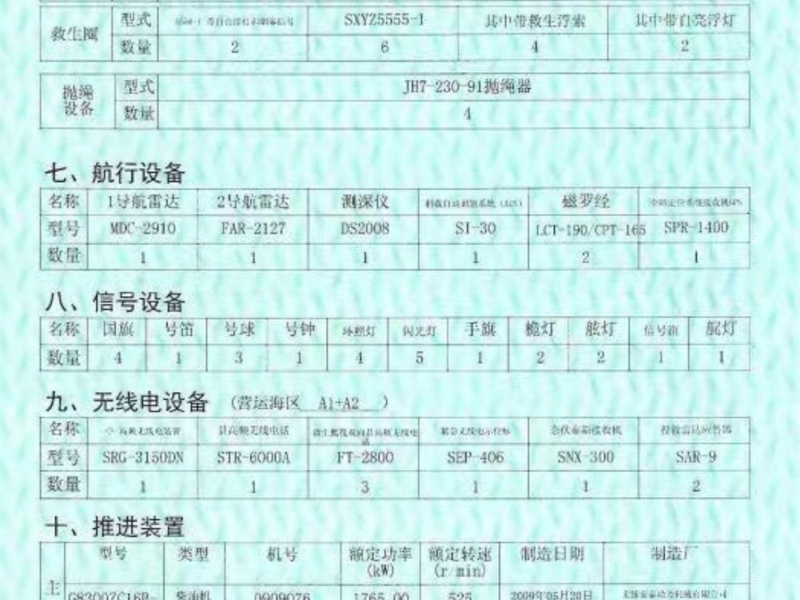 出售编号510 09年5004吨散货船