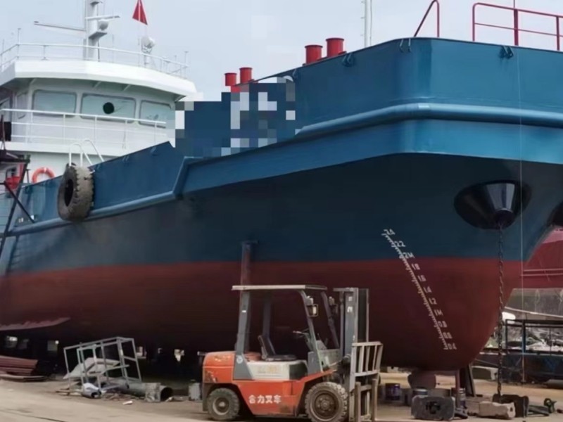 出售2022年浙江造42.8米近海钢质平头双机交通船