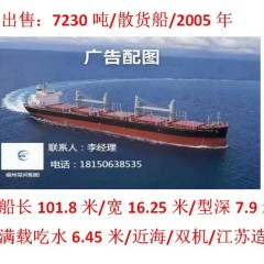 出售: 7230吨散货船（低价出售）图1