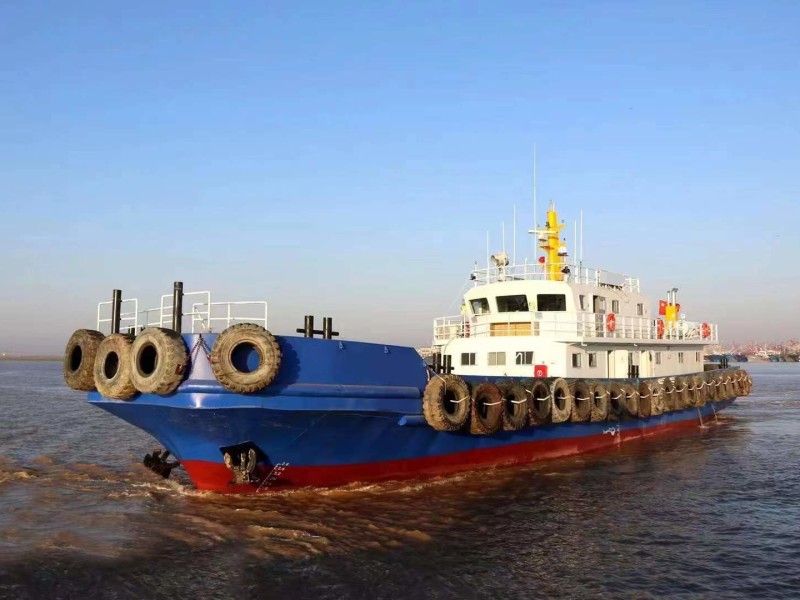 出售2020年造38.25米近海钢质平头双机交通船