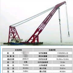 出租 1000吨，600吨扒杆吊，图2