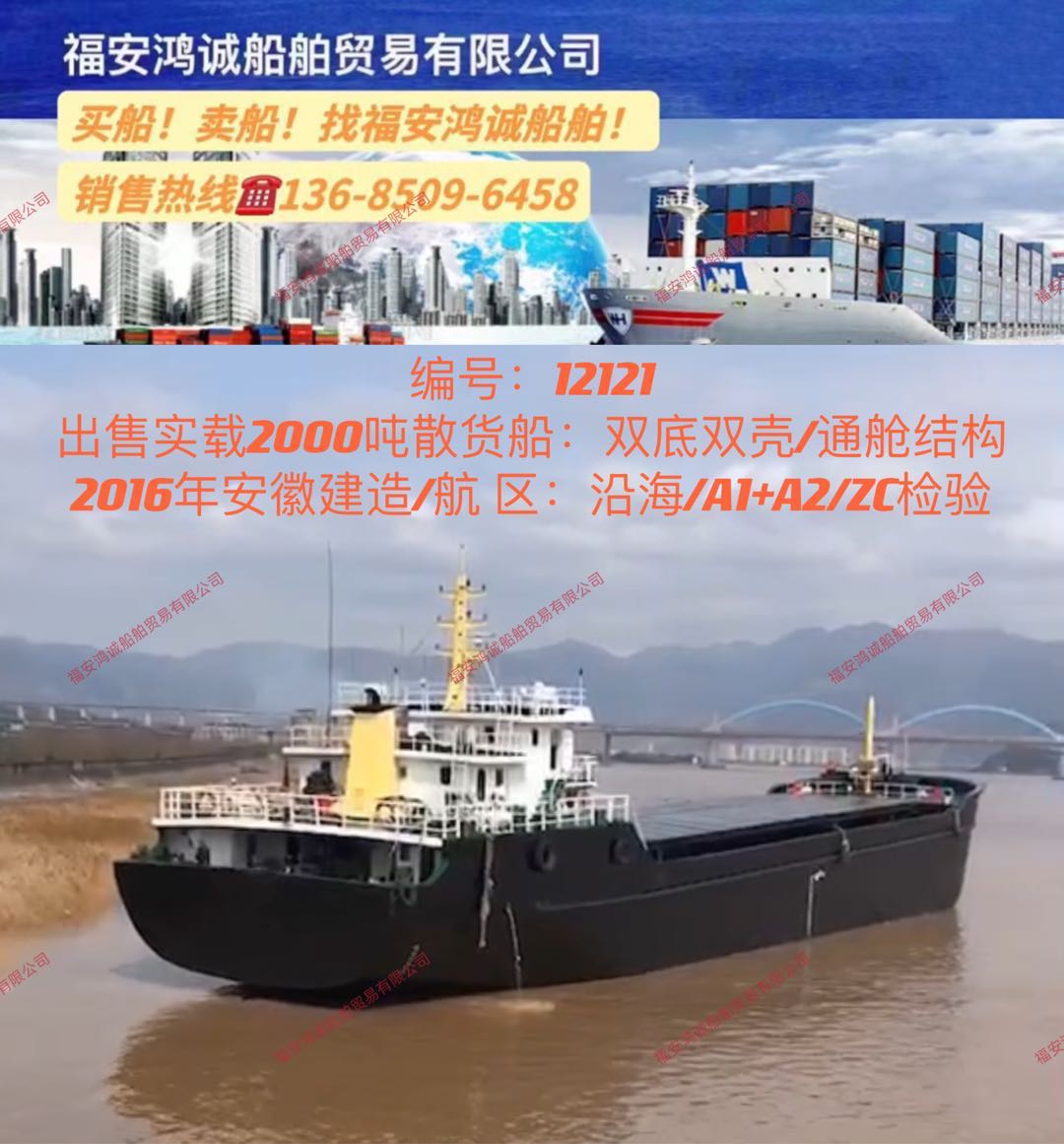 出售〈两艘〉2016年建造/ 实载货量2000吨散货船 - 图片 2