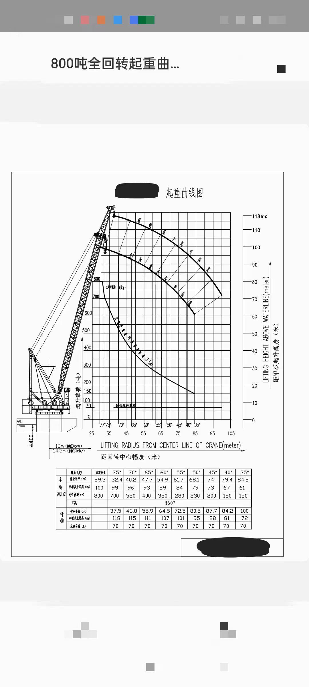 出租/出售2011年造800吨全回转浮吊船