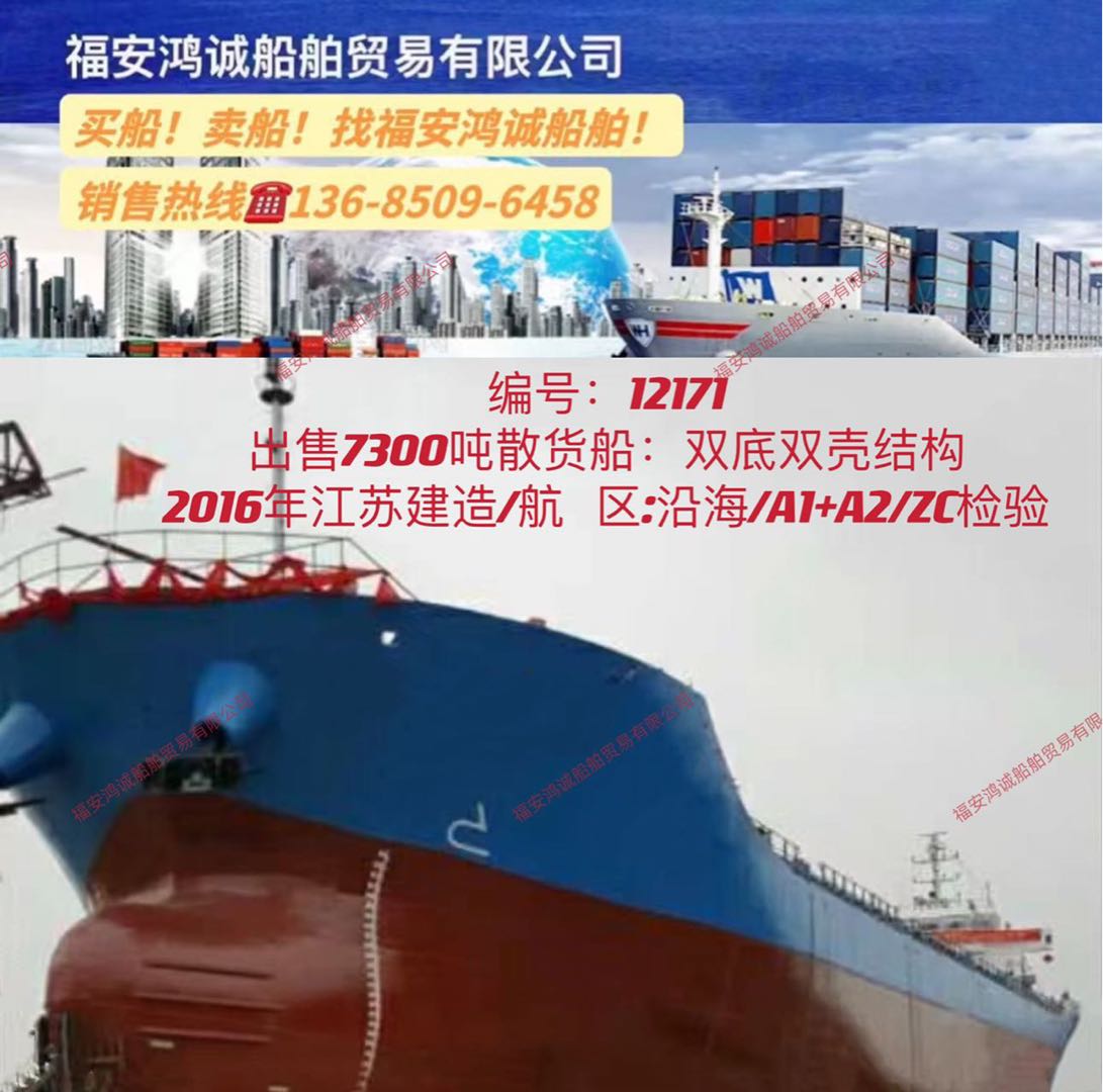 出售2016年7300吨散货船 - 图片 2