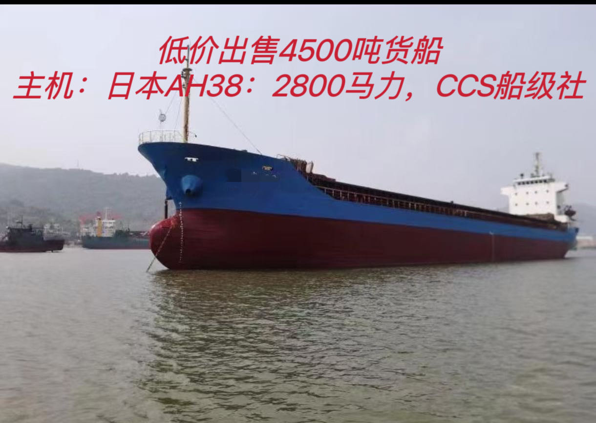 低价出售：4500吨干货船