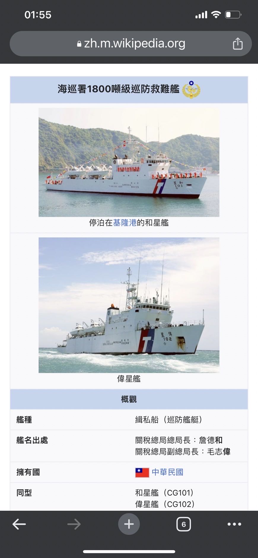 台湾海巡署退役工作船