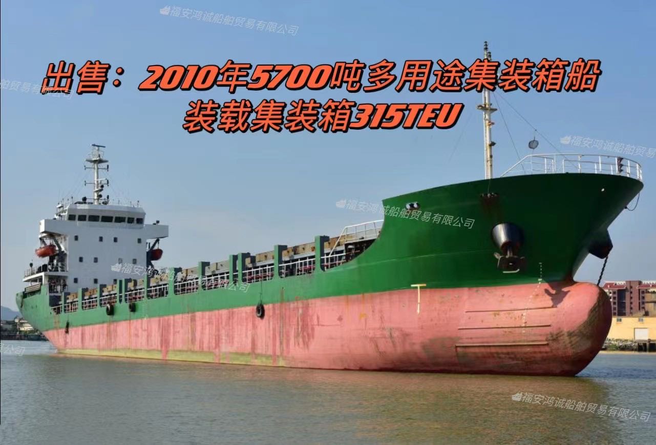 出售2010年5700吨多用途集装箱船