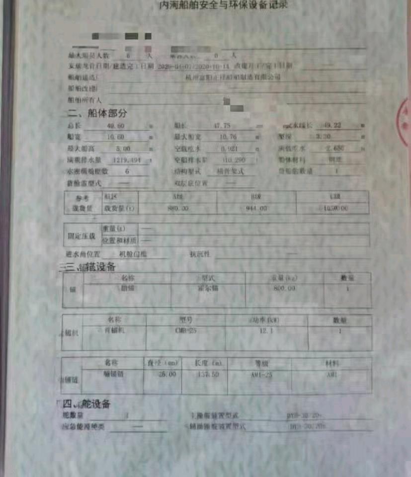 内河铁船出售
