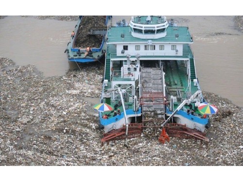 沿海水上清漂船，水上垃圾打捞船图1