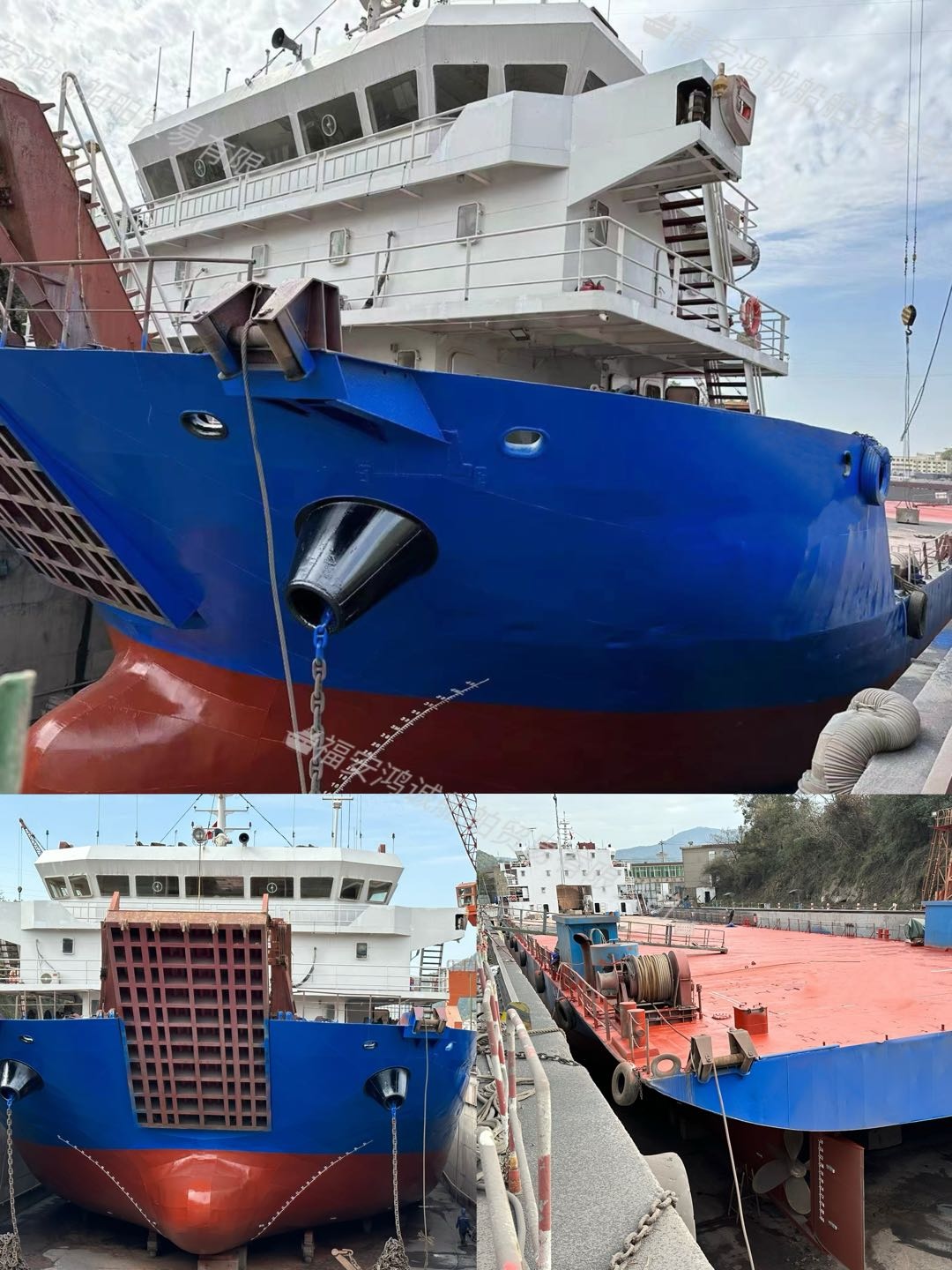 出售：5050吨前驾驶室/前跳板/甲板货船/ 2018年江苏建造