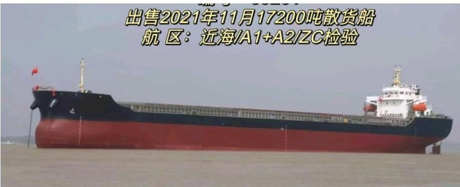 出售 17200 吨散货船