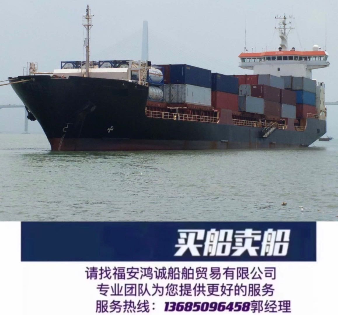 出售：8700吨外贸集装箱船， 装载标箱585TEU，25个冷藏箱，1994年10月挪威建造，NK船级社，无限航区 - 图片 3