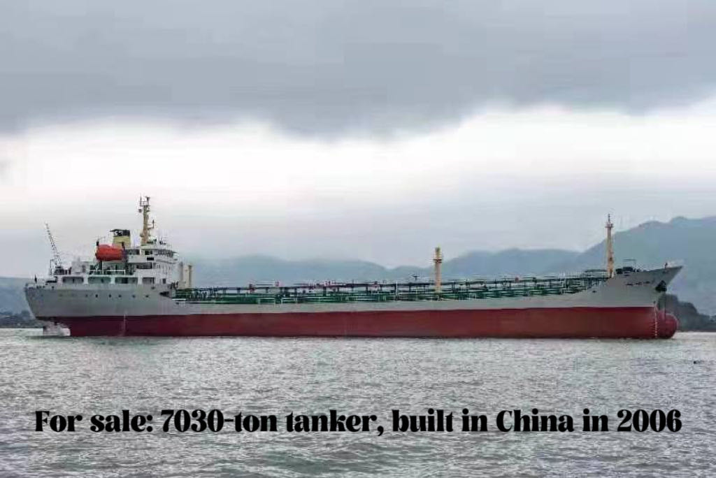 For sale: 7030-ton tanker, built in China in 2006
