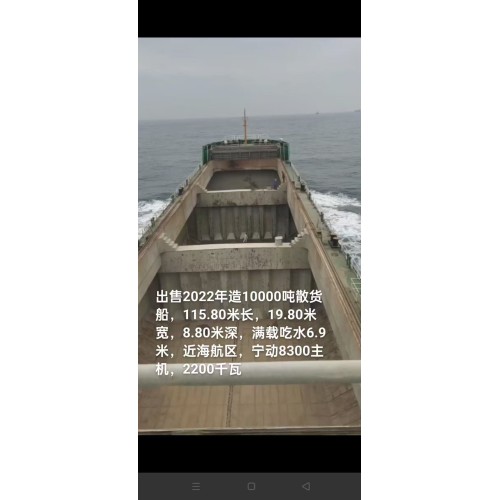 出售2022年造10000吨近海散货船