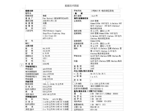 出售2006年新加坡造82吨拖力7200马力DP2三用拖轮  CCs检验图3